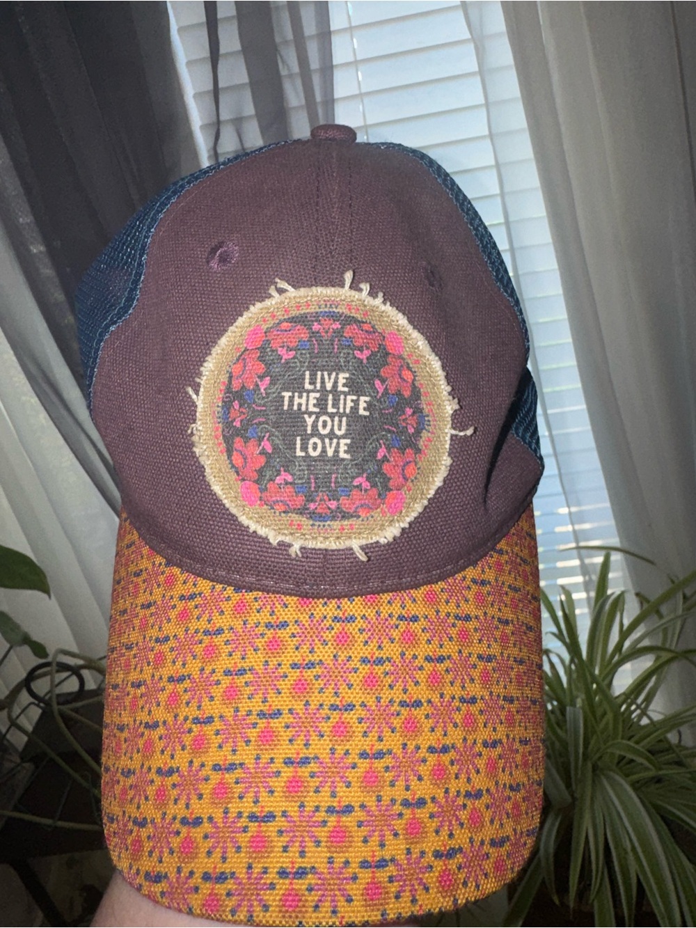 NATURAL LIFE Multi-Color 'Live The Life You Love' Patch Trucker Hat